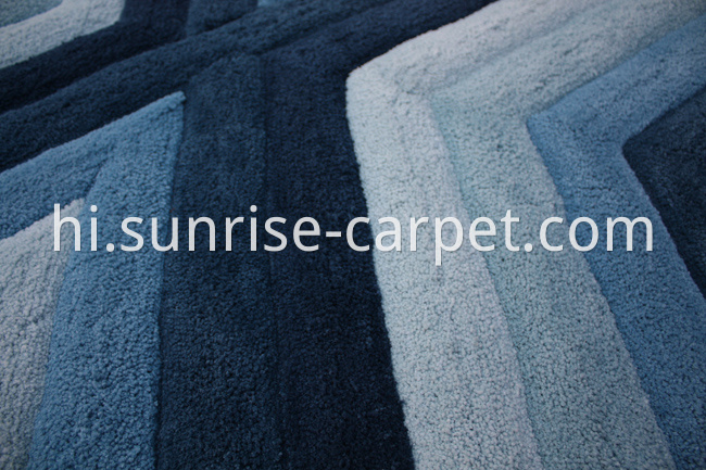 Microfiber Rug Carpet with 3D Design 